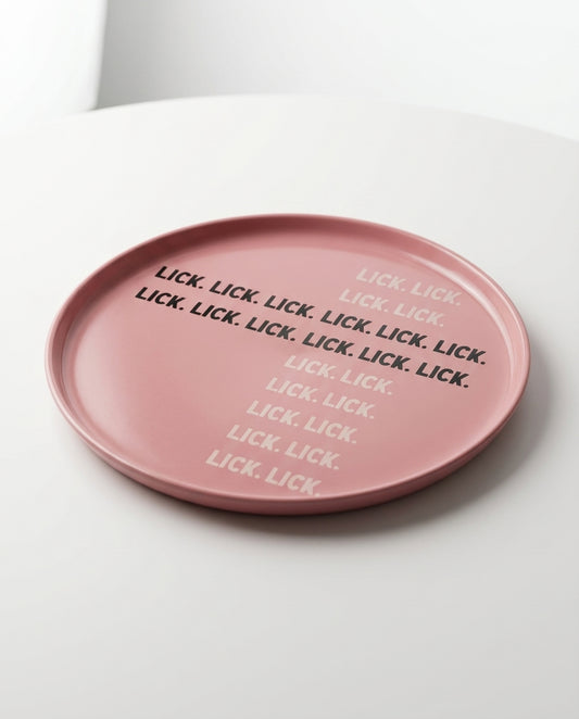 Lick Lick Lick – Ceramic Dinner Plate
