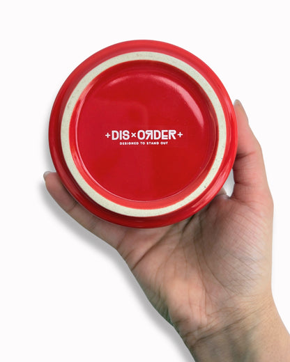 Bottom of DISORDER ceramic ashtray designed to stand out branding