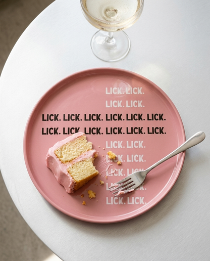 Lick Lick Lick – Ceramic Dinner Plate