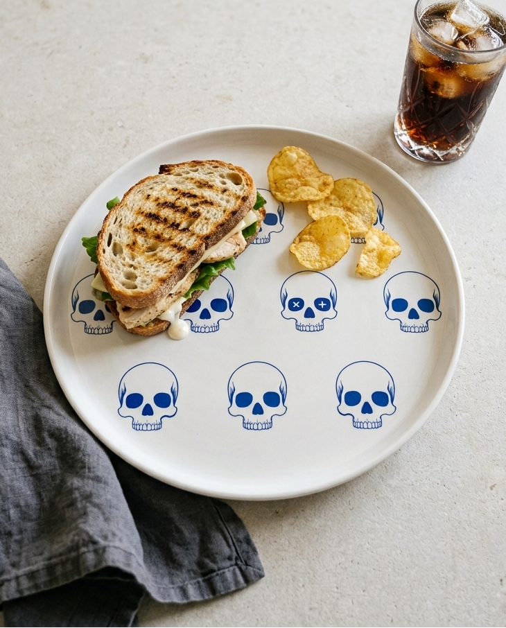 Skull Bites – Ceramic Dinner Plate